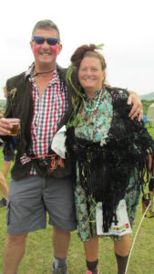 Tim and Sha Jones in their farming themed fancy dress