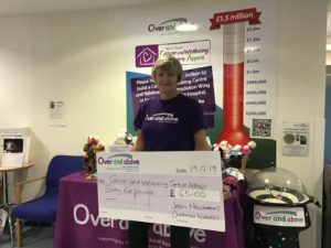 Jean Newcombe's charity wreaths cheque presentation - 19.12.19